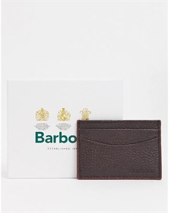 Кожаный кошелек для карт коричневого цвета Barbour