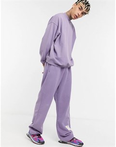 Фиолетовые джоггеры окрашенные после пошива Jaded london