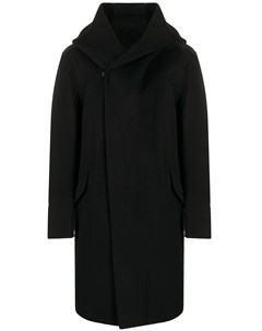 Двубортное пальто с капюшоном Attachment