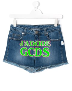 Джинсовые шорты J Adore с принтом Gcds kids