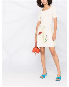 Платье мини из джерси с цветочным фотопринтом Boutique moschino