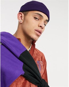 Фиолетовая шапка бини Asos design