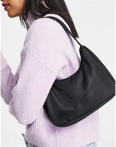 Черная сумка на плечо из переработанных материалов Hilma Monki