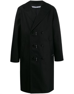 Двубортное пальто на молнии Alexander wang