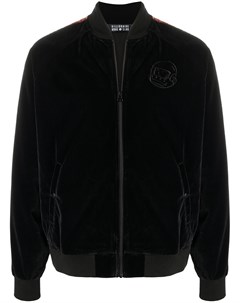 Бархатная спортивная куртка с вышитым логотипом Billionaire boys club