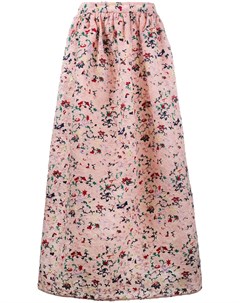 Плиссированная юбка с цветочной вышивкой Huishan zhang