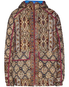Куртка с капюшоном и геометричным принтом Paria farzaneh
