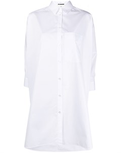 Удлиненная поплиновая рубашка Jil sander