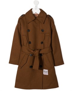 Двубортное пальто с поясом Nº21 kids