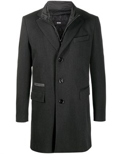 Однобортное многослойное пальто Hugo