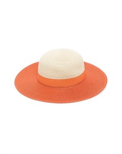 Двухцветная шляпа с широкими полями Molo