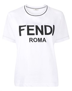 Футболка с вышитым логотипом Fendi