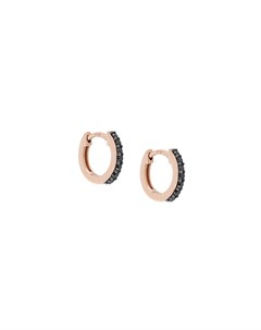 Серьги кольца Mini Halo из розового золота с бриллиантами Astley clarke