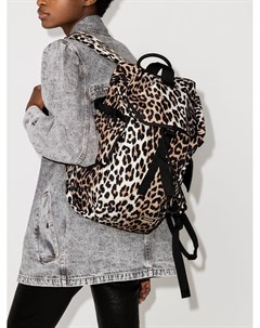 Рюкзак с леопардовым принтом Ganni