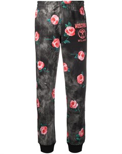 Спортивные брюки с цветочным принтом Moschino