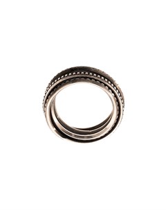 Серебряное ярусное кольцо Werkstatt:münchen