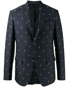 Пиджак кроя слим с вышитым логотипом Fendi
