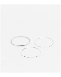 Наборные кольца из стерлингового серебра Kingsley ryan curve