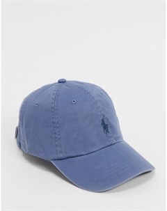 Синяя кепка с логотипом Polo ralph lauren