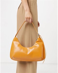 Светло коричневая сумка на плечо с длинным ремешком Curve Asos design