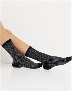 Черно серебристые носки в горошек & other stories
