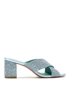Мюли Cruzada Shine Glitter Blue bird shoes