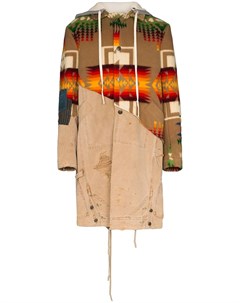 Пальто 50 50 Navajo с капюшоном и узором Greg lauren