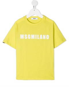 Футболка Milano с логотипом Msgm kids