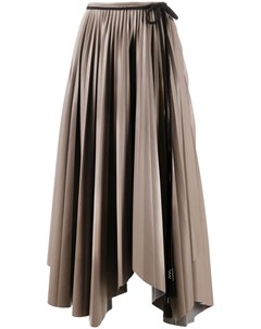 Плиссированная юбка асимметричного кроя Nanushka