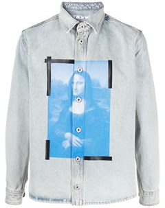 Джинсовая рубашка с принтом Mona Lisa Off-white