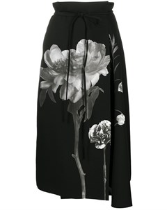 Юбка миди с цветочным принтом Valentino
