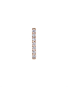 Серьга гвоздик ID из розового золота с бриллиантами Alinka