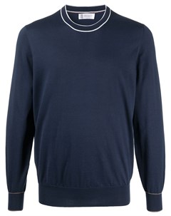 Пуловер с круглым вырезом Brunello cucinelli