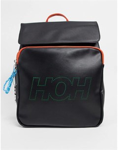 Черный рюкзак с логотипом House of holland