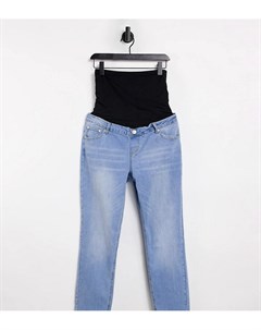 Прямые джинсы с эластичной вставкой для живота Glamorous bloom