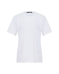 Белая хлопковая футболка Acne studios