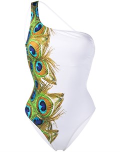 Купальник Peacock на одно плечо с принтом Noire swimwear
