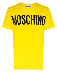 Футболка с круглым вырезом и логотипом Moschino
