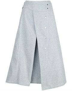 Джинсовая юбка в стиле тренча 3.1 phillip lim