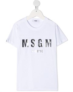 Футболка с логотипом Msgm kids