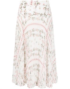 Плиссированная юбка с цветочным принтом Etro