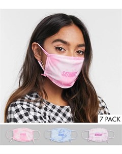 Эксклюзивный набор из 7 масок для лица с регулируемыми ремешками Skinnydip