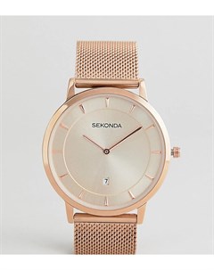 Розово золотистые часы с сетчатым браслетом эксклюзивно для ASOS Sekonda