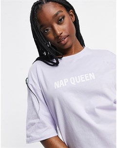 Двухцветное платье футболка в стиле casual Nap Queen Threadbare