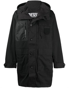 Пальто с капюшоном Diesel