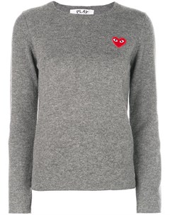 Пуловер с нашивкой в форме сердца Comme des garcons play