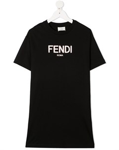 Платье футболка с логотипом Fendi kids