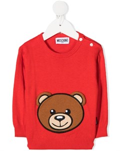 Свитер с длинными рукавами и нашивкой Teddy Bear Moschino kids