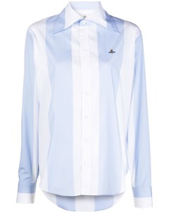 Рубашка в полоску с вышитыми логотипом Vivienne westwood