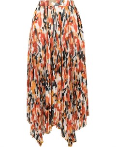 Плиссированная юбка с цветочным принтом Proenza schouler